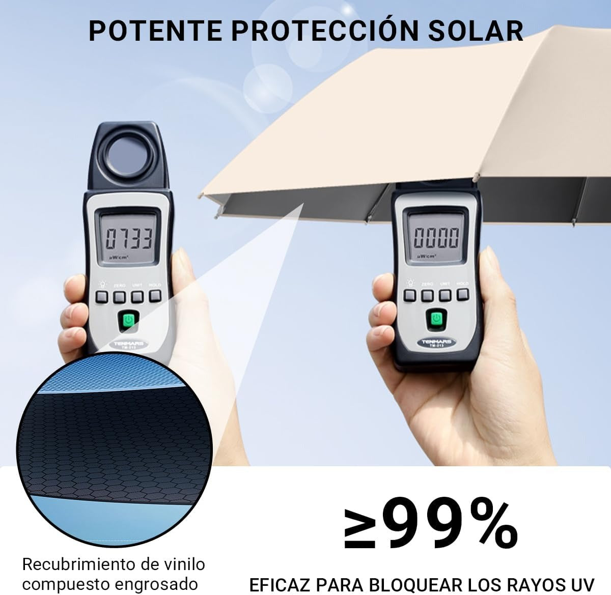 Paraguas Plegable Automático con Hebilla de Anillo
