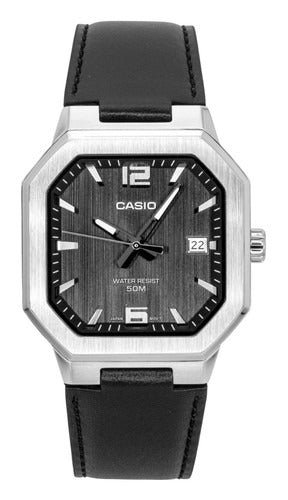 Casio MTP-B195D-1AV esfera negra acero inoxidable cuarzo 41 mm-