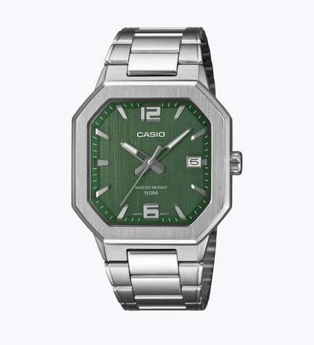 Casio MTP-B195D-1AV esfera negra acero inoxidable cuarzo 41 mm-