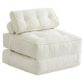 Sofá cama plegable con almohada, sillón convertible con respaldo de apoyo, silla cama plegable portátil de pana, cómodo sofá lounge de suelo para sala de estar — Individual