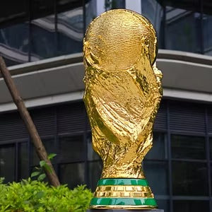 Réplica de alta calidad del trofeo de la Copa Hércules de la Copa Mundial
