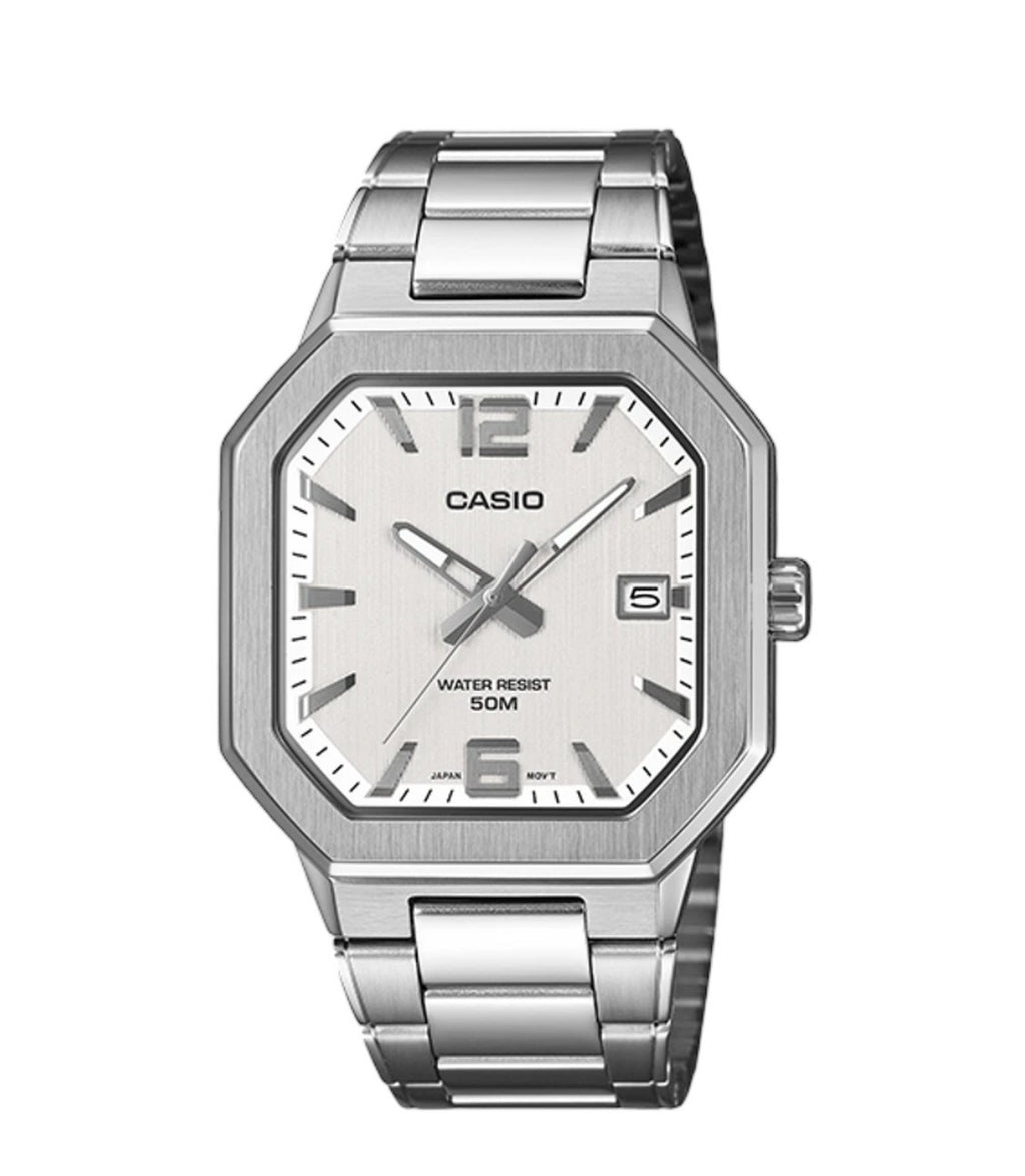 Casio MTP-B195D-1AV esfera negra acero inoxidable cuarzo 41 mm-