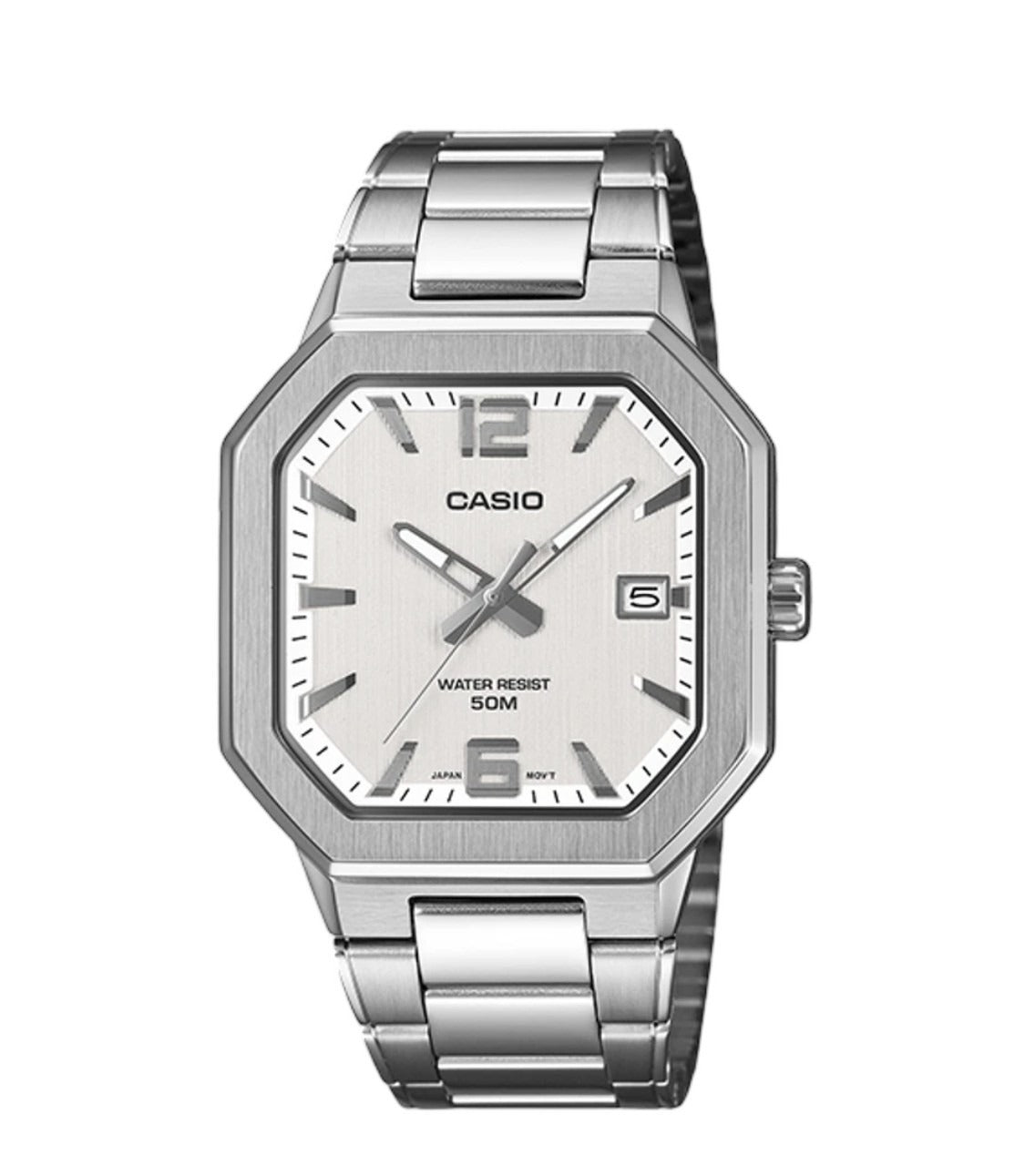 Casio MTP-B195D-1AV esfera negra acero inoxidable cuarzo 41 mm-