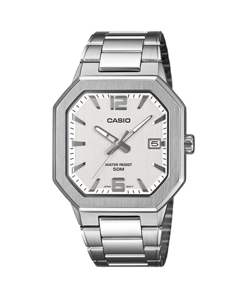 Casio MTP-B195D-1AV esfera negra acero inoxidable cuarzo 41 mm-