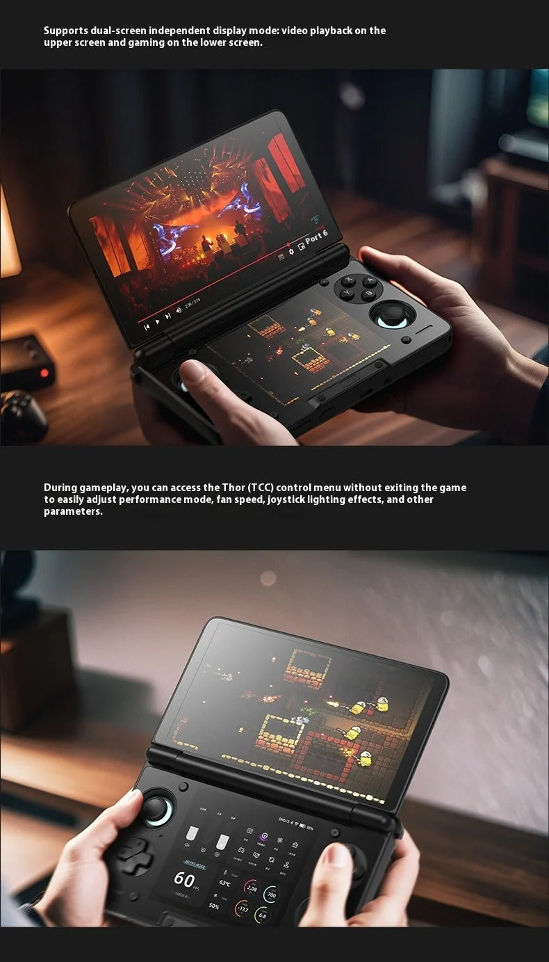Dispositivo portátil Android AYN Thor con doble pantalla